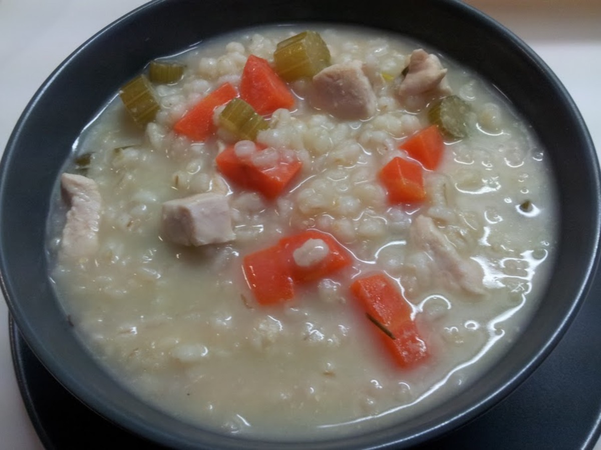 Chicken and Pearl Barley Soup