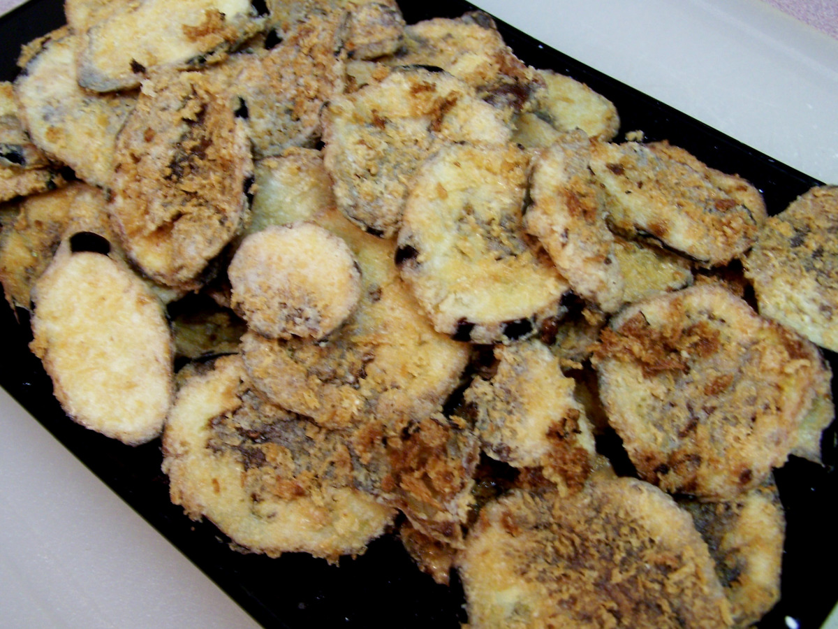 Crisp Eggplant (Aubergine) Chips