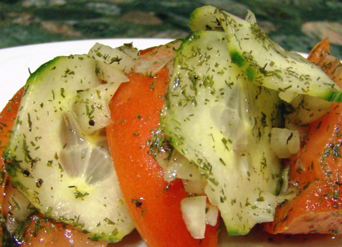 Dilled Cucumber and Tomato Salad