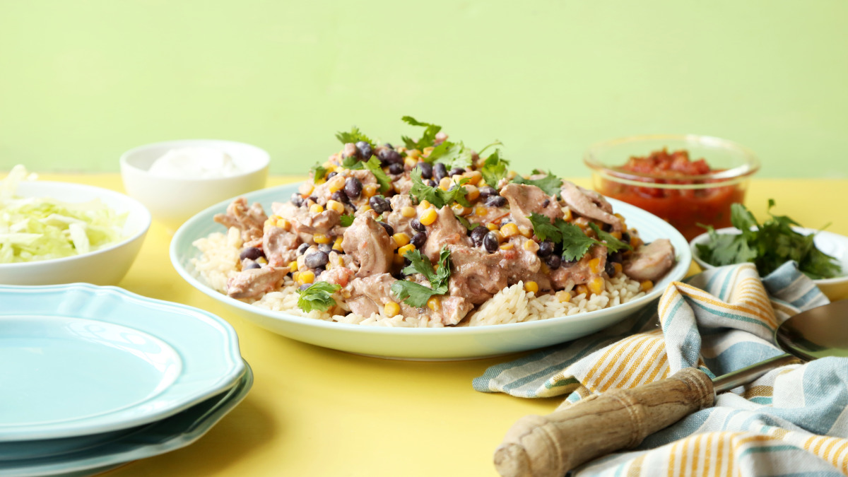 Crock Pot Chicken With Black Beans in Cream Sauce image