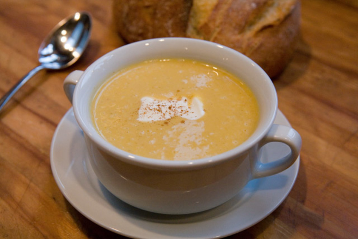Simple Roasted Butternut Squash Cinnamon Soup-image