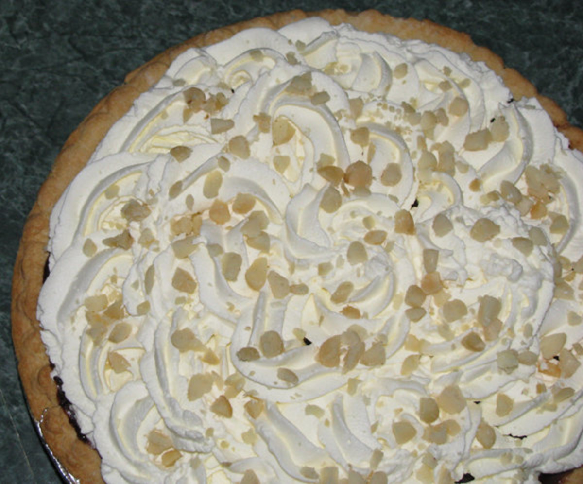 White Chocolate Macadamia Nut Pie image