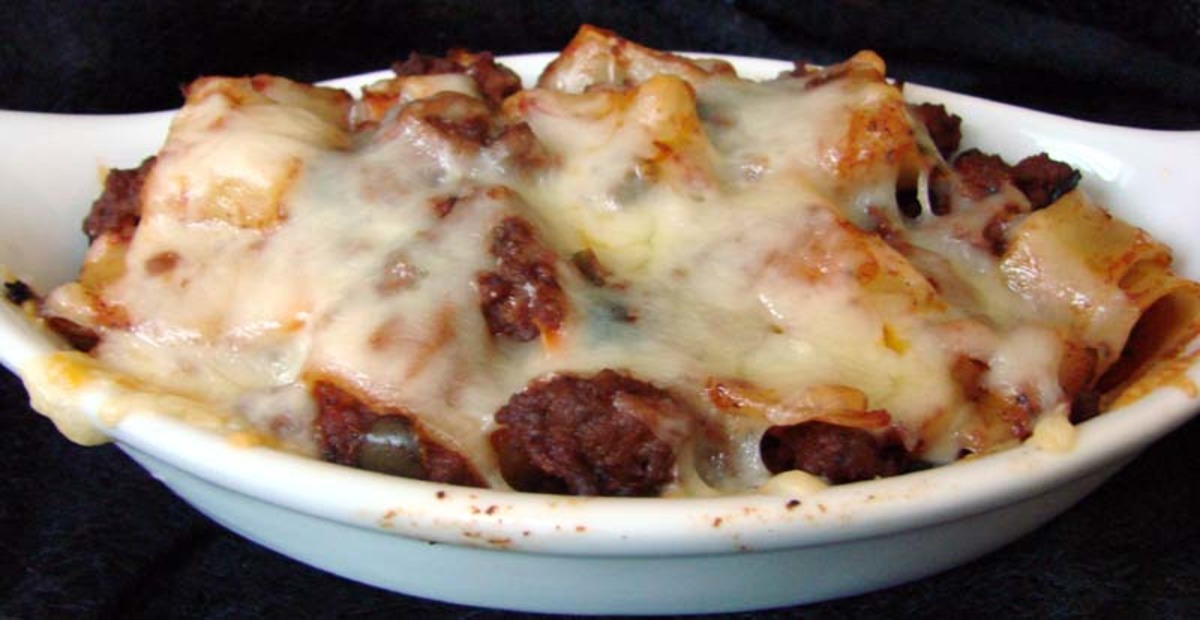 Baked Penne With Meat Sauce_image