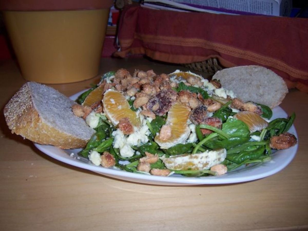 Arugula Salad With Oranges, Feta, and Sugared Pistachios_image