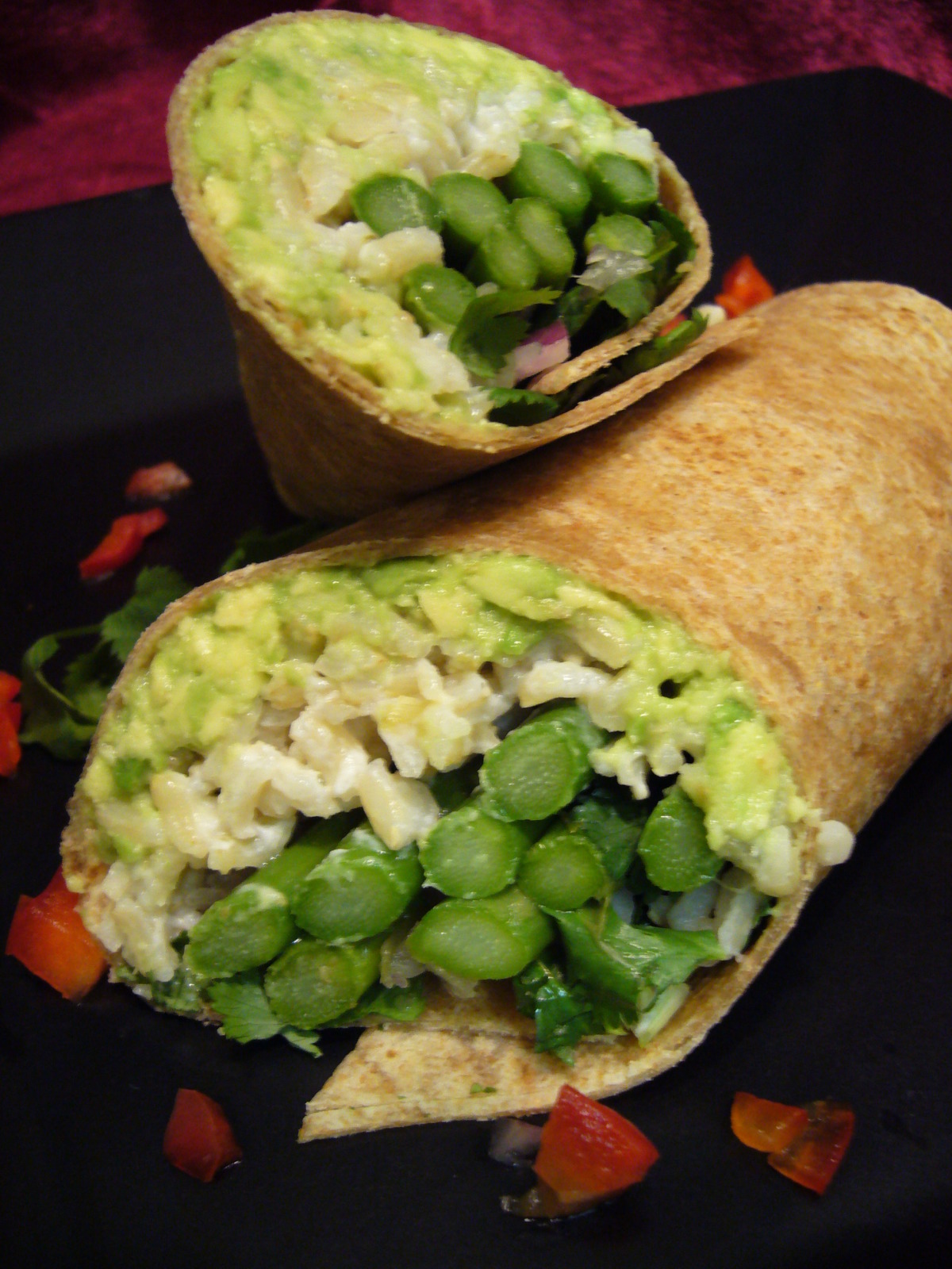 Asparagus and Avocado Wraps image