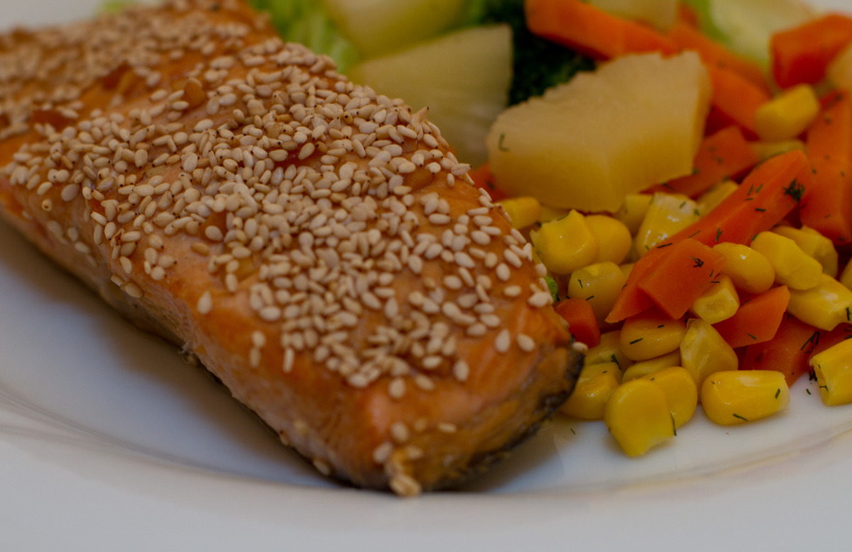 Broiled Sesame Salmon