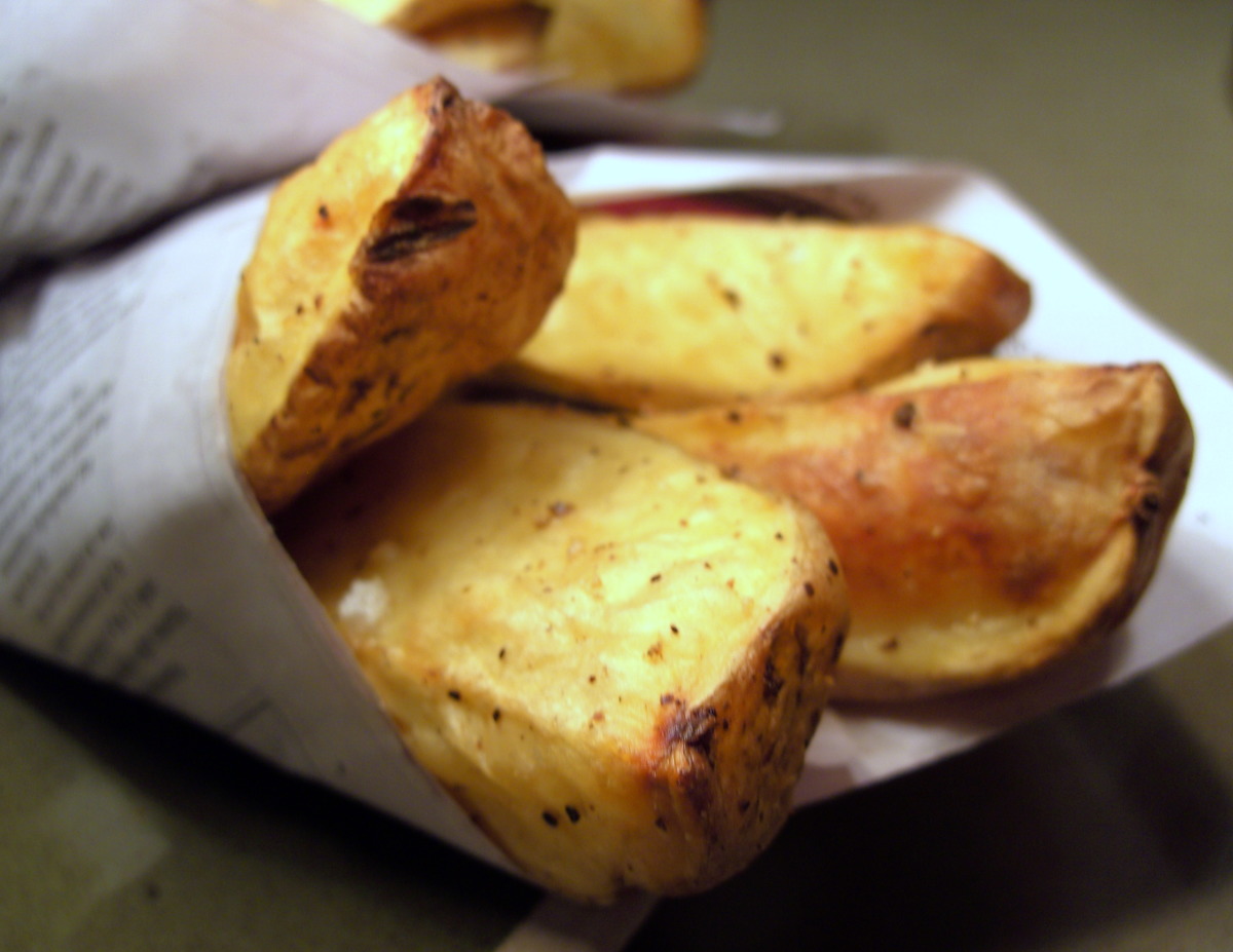 Best Easy Low Fat Oven Roasted Peppered Potato Wedges Recipes