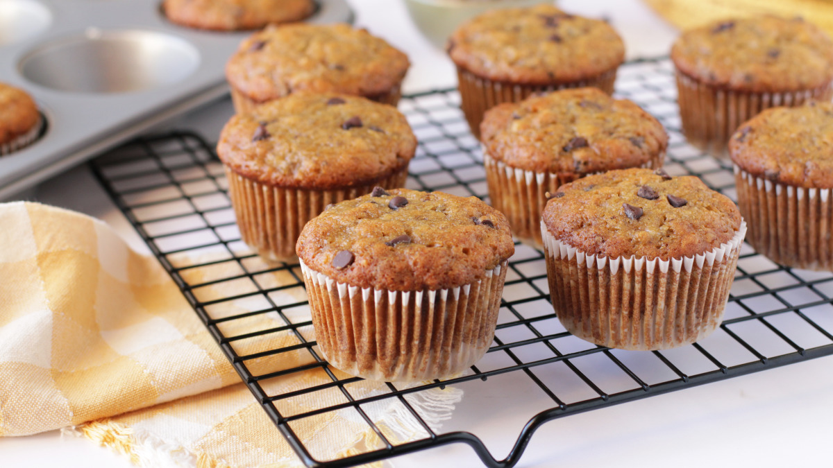 Banana Chocolate Chip Muffins Recipe Food