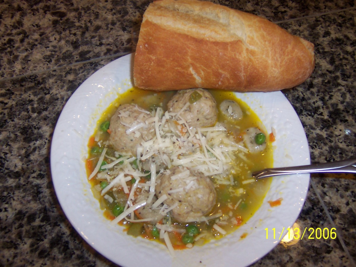 Double Chicken Dumpling Soup