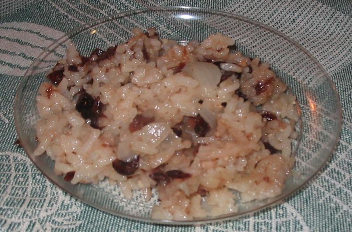 Cranberry Roasted Garlic Risotto