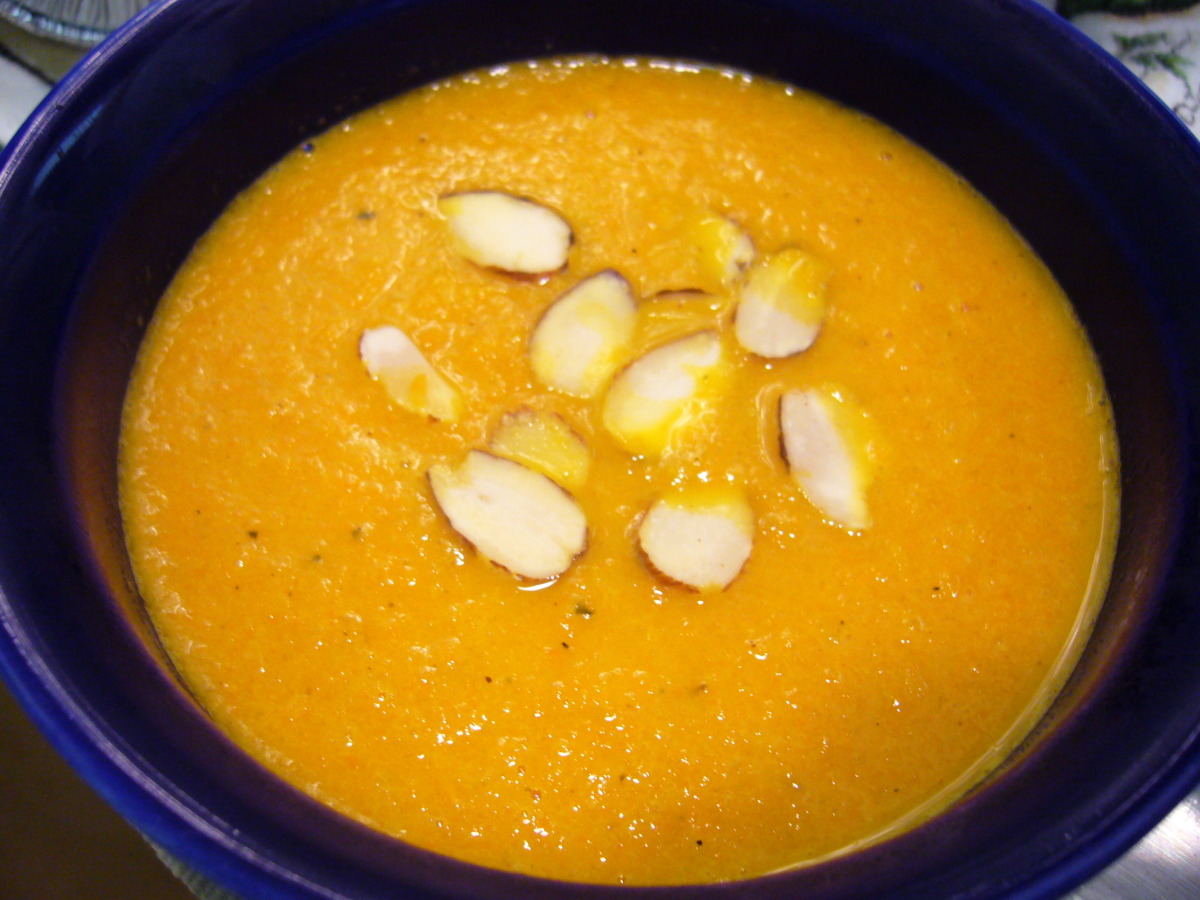 Carrot With Toasted Almond Soup image