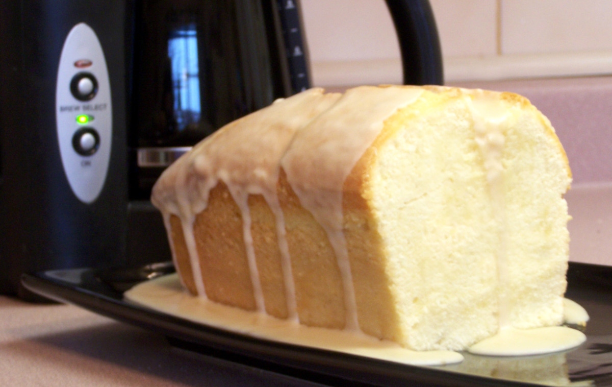 Glazed Almond Pound Cake