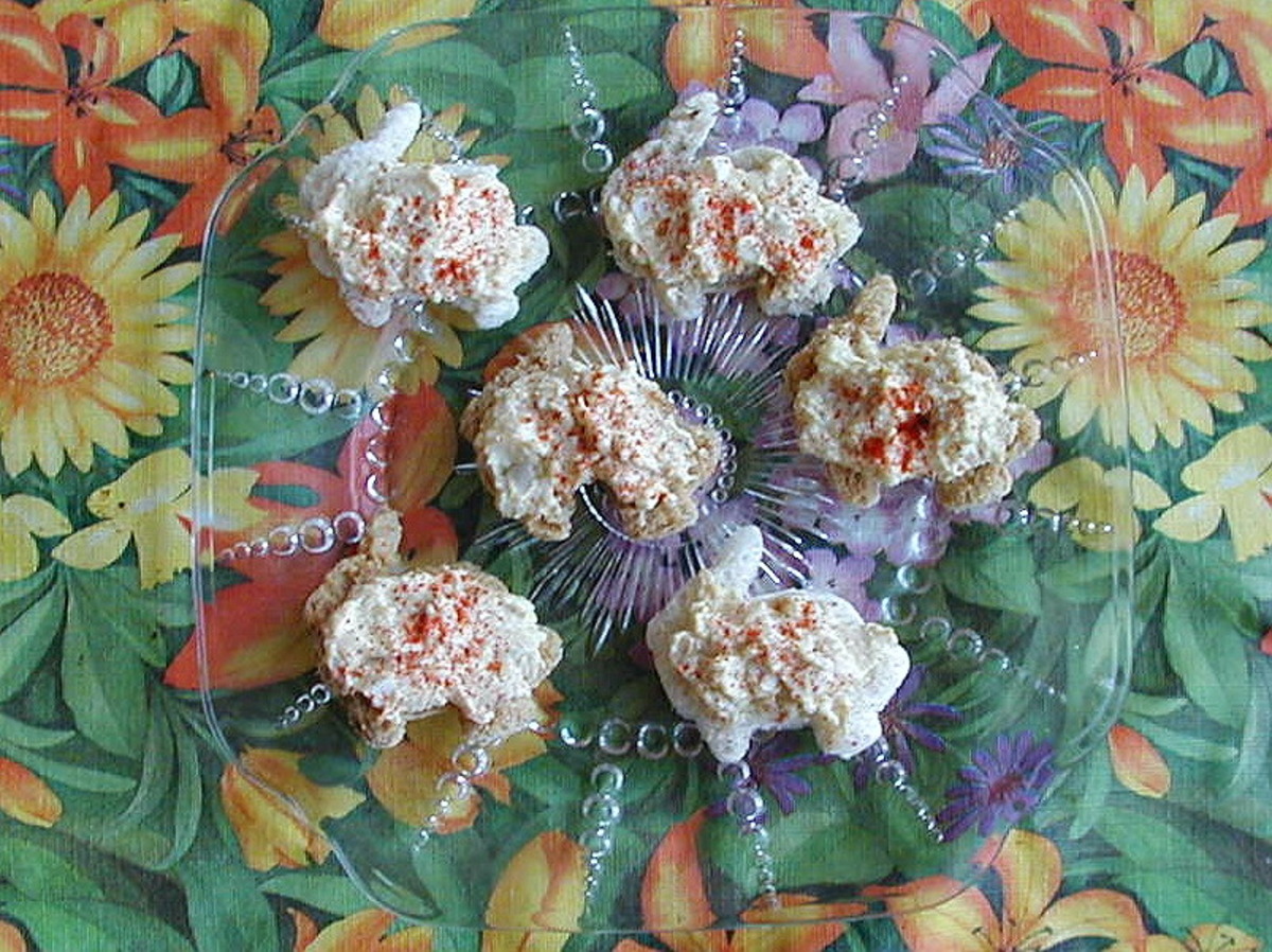 Canapes with Egg and Anchovy Spread