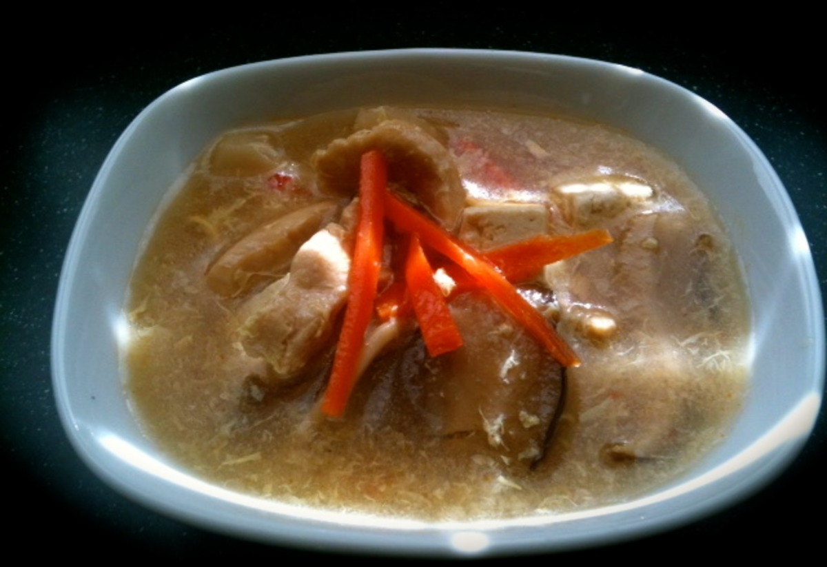 Chinese Hot And Sour Pork Soup-image