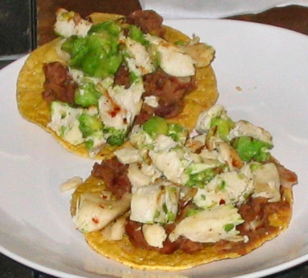 Chicken Avocado Tostadas