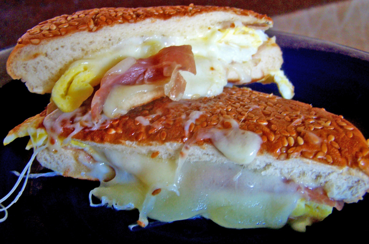 Prosciutto and Egg Panini