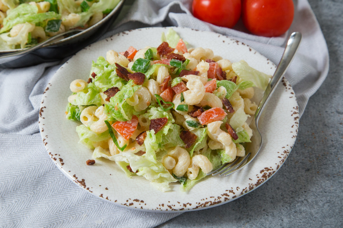 Summer Blt Macaroni Salad Recipe Food Com