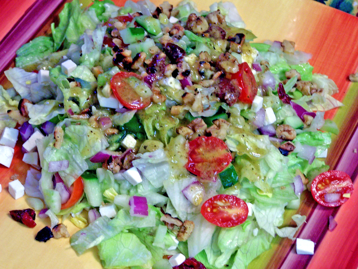 Chop Salad With Dried Cranberries and Ricotta Salata