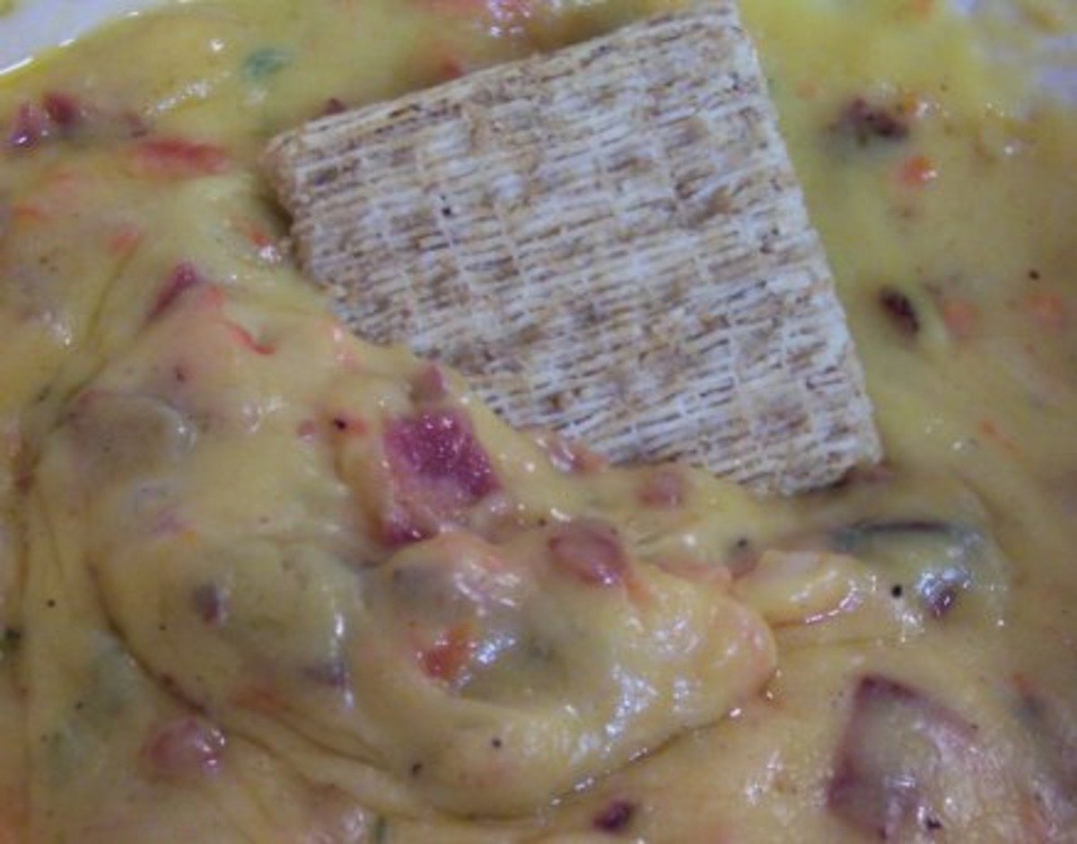 Baked Cheesy Onion Veggie Dip