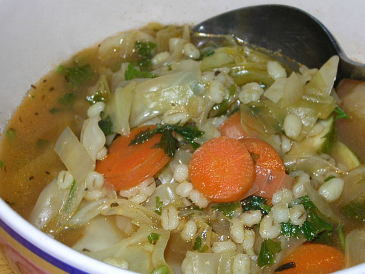 Weight Watchers Veggie Barley Soup (1 Pt. for 1 Cup) Recipe