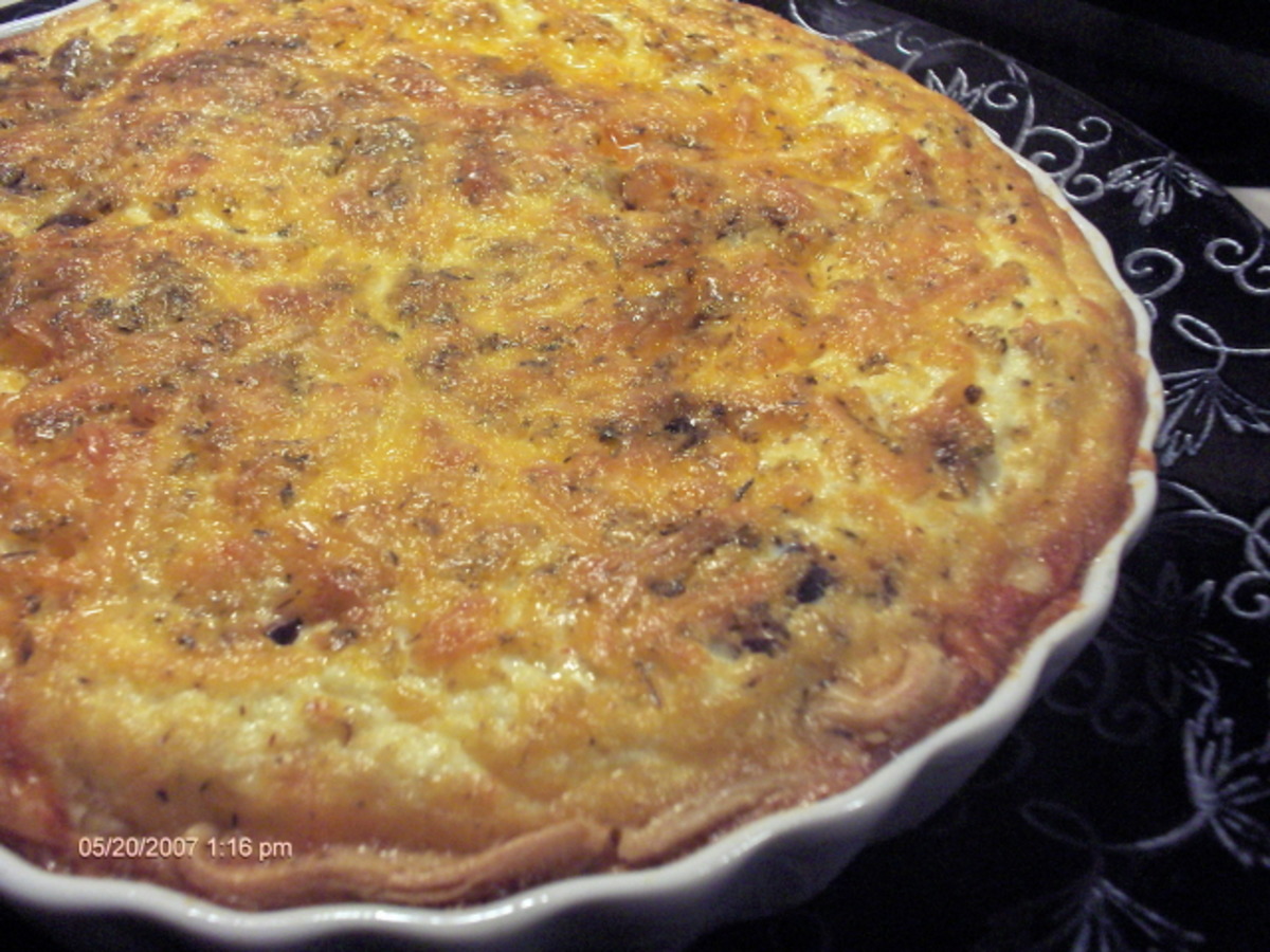 SunDried Tomato and Olive Quiche Recipe