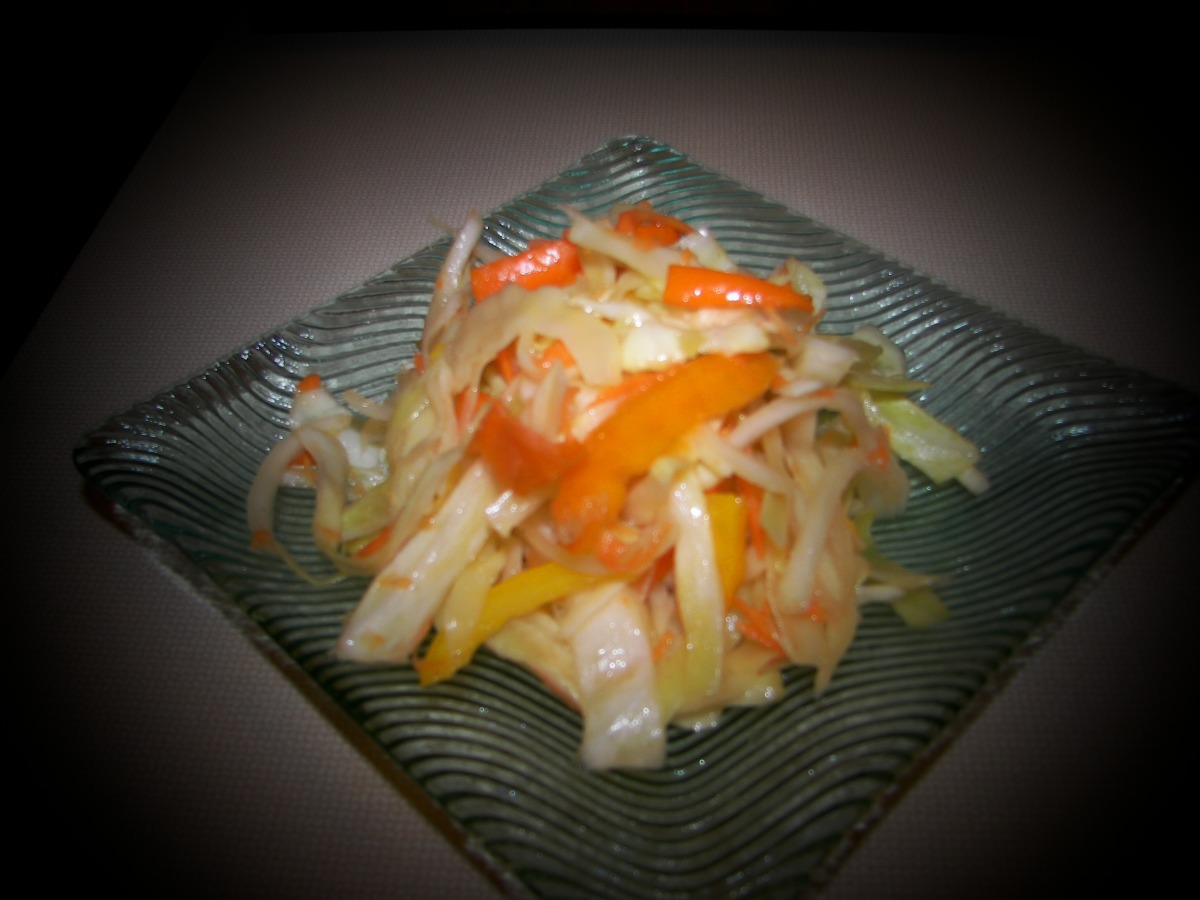 Southern Cabbage Salad With Sweet Onion and Peppers image