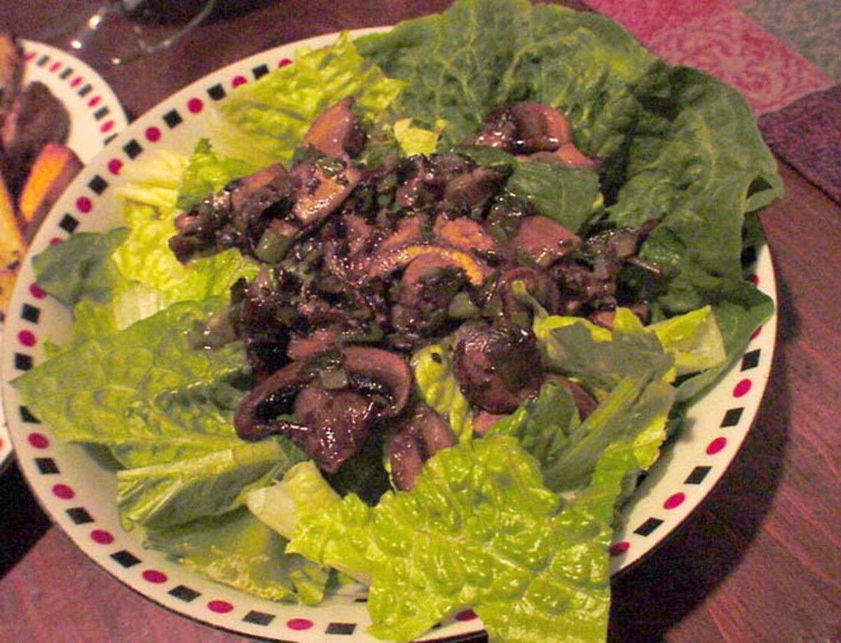 Warm Mushroom Salad Recipe Food Com