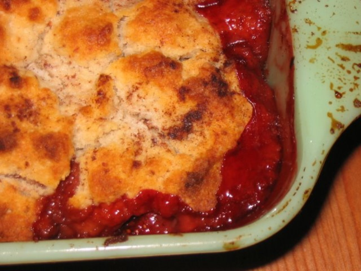 Gluten-Free Strawberry-Pear Cobbler