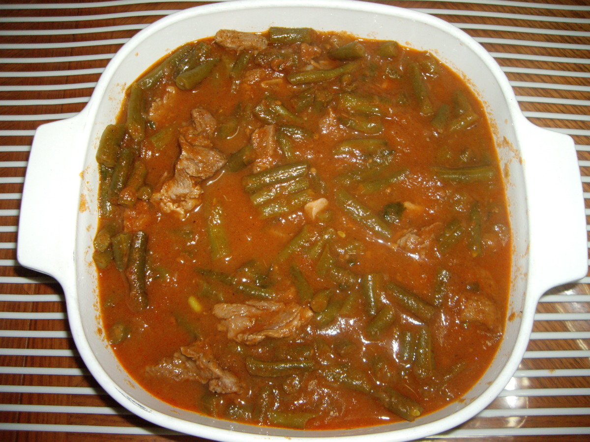 okra green beans tomato stew