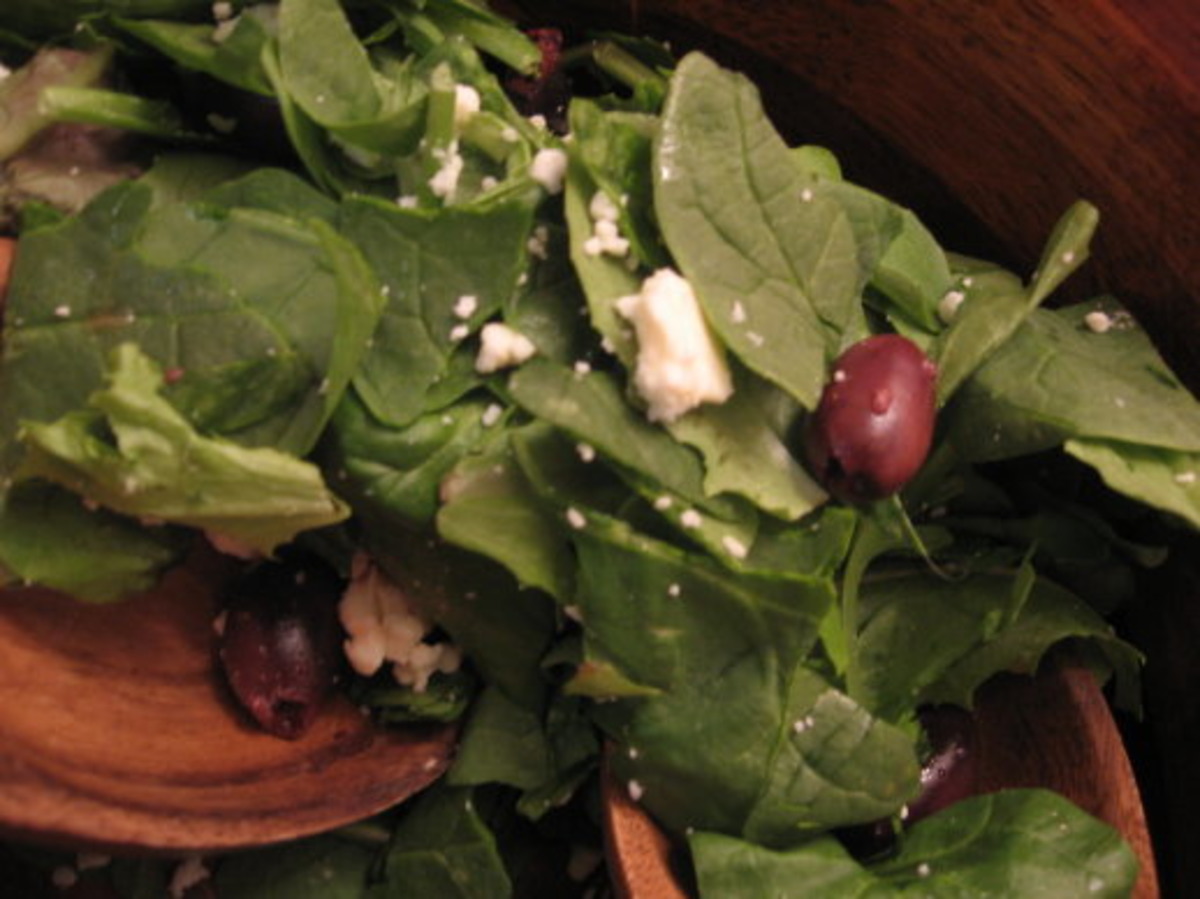 Simple Spinach Salad Recipe Food Com