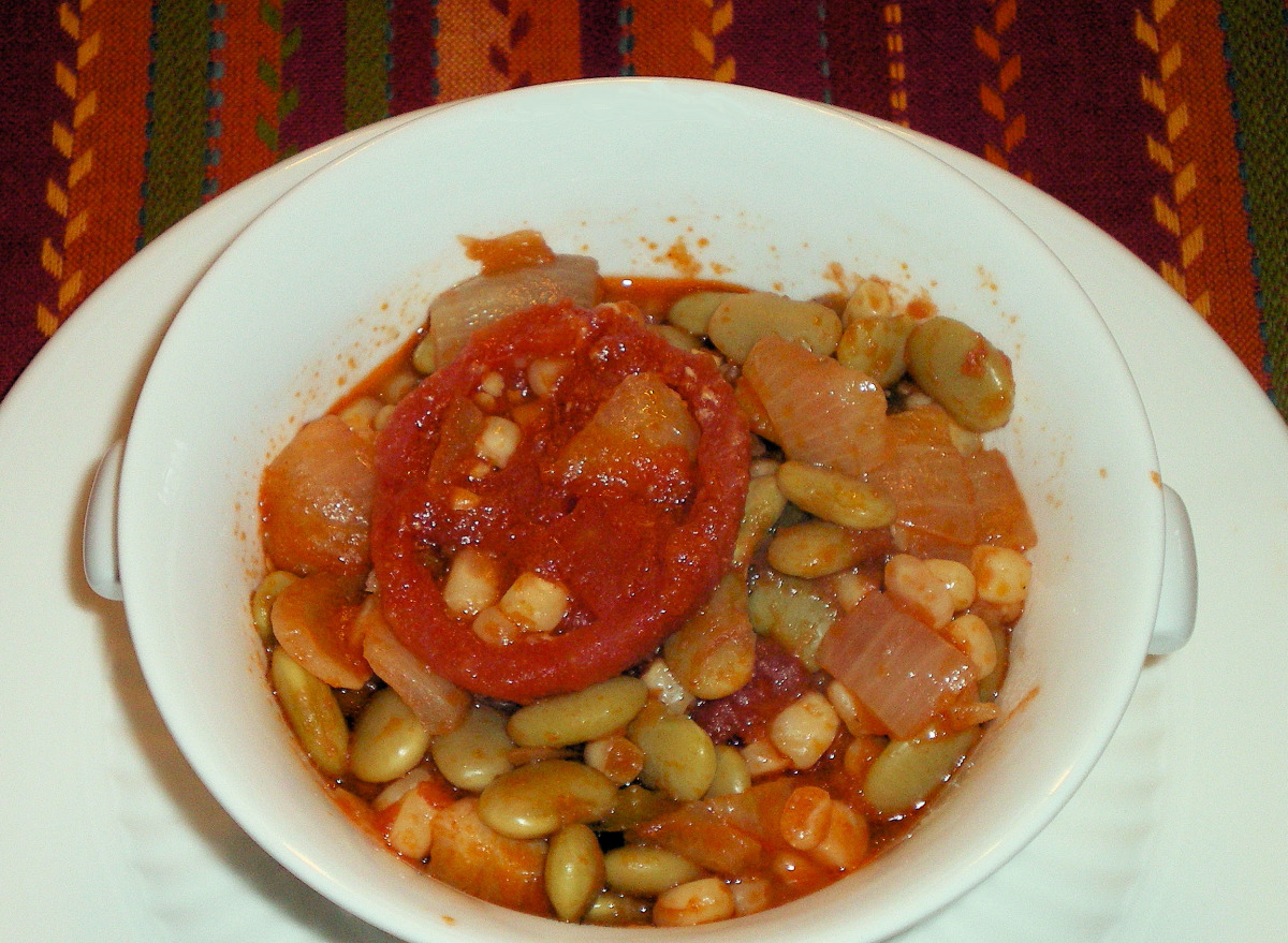Corn and Beans and Bacon and Tomatoes_image