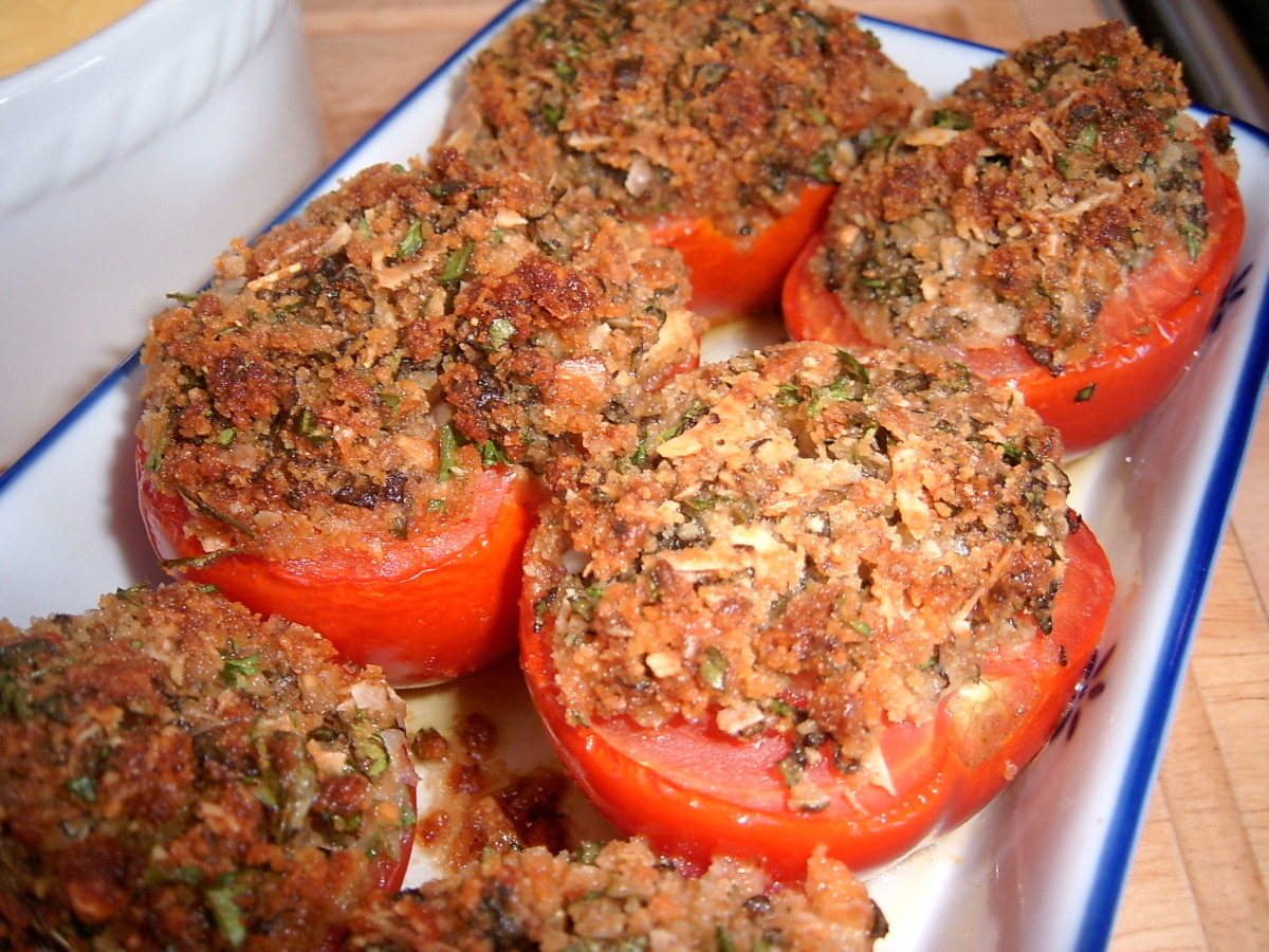 Becky's Baked Tomatoes With Basil and Parmesan_image