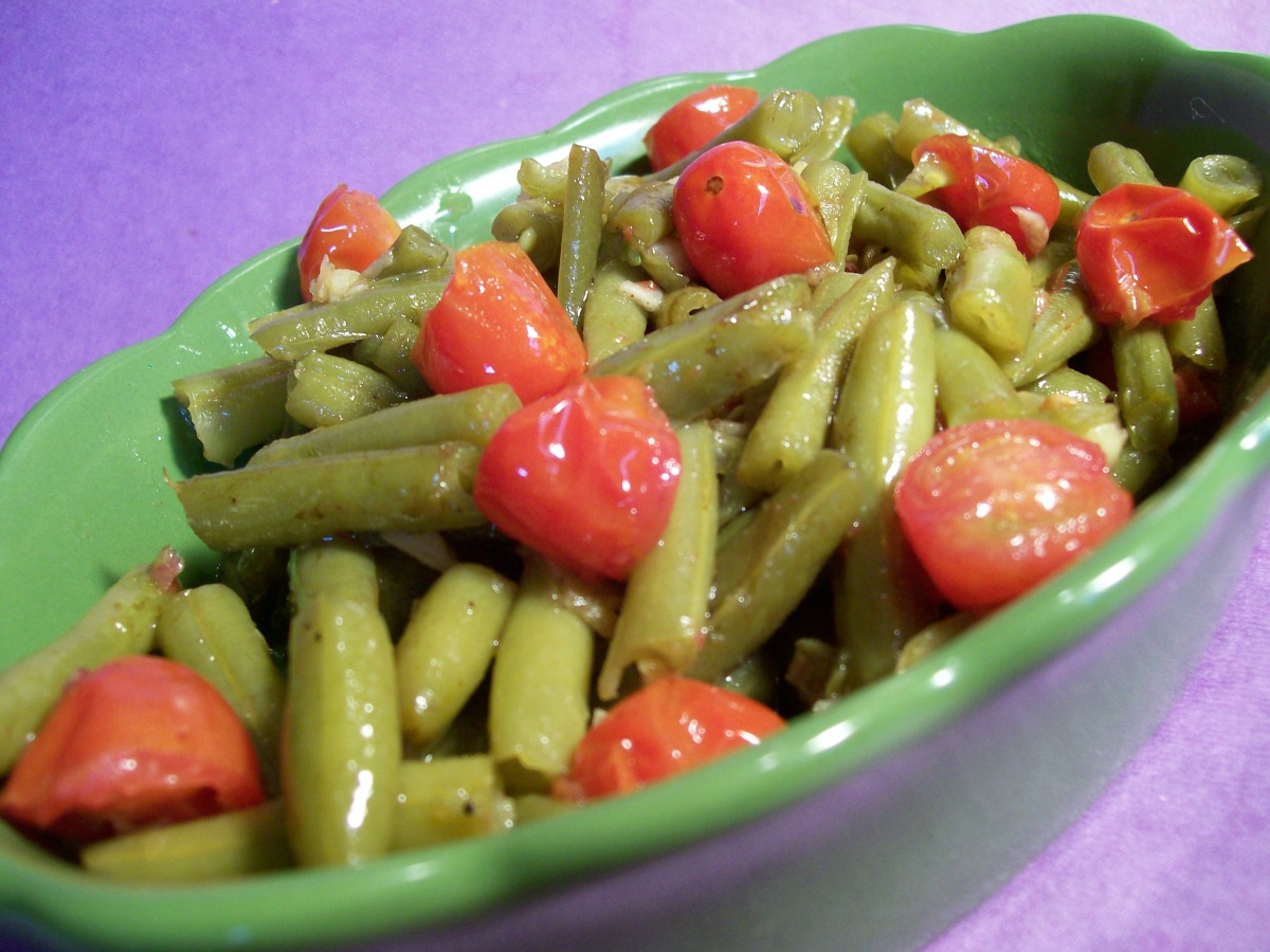 Sauteed Green Beans and Cherry Tomatoes Recipe