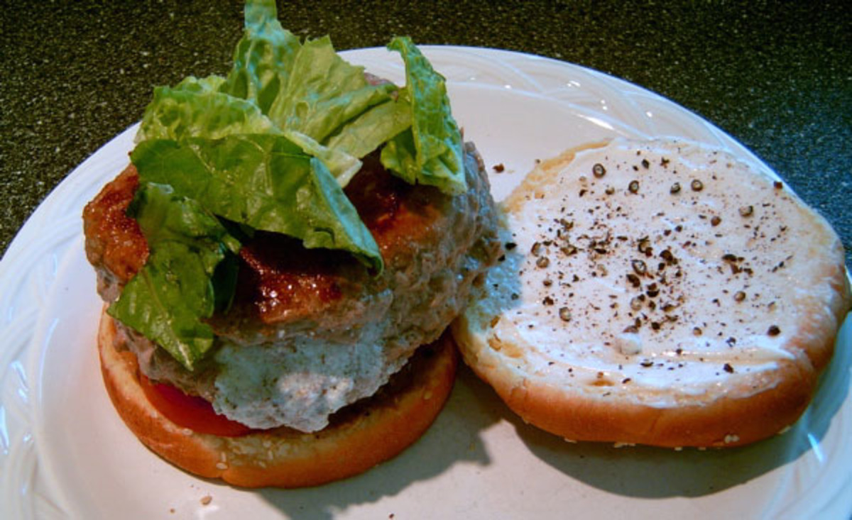 Goat Cheese Turkey Burgers
