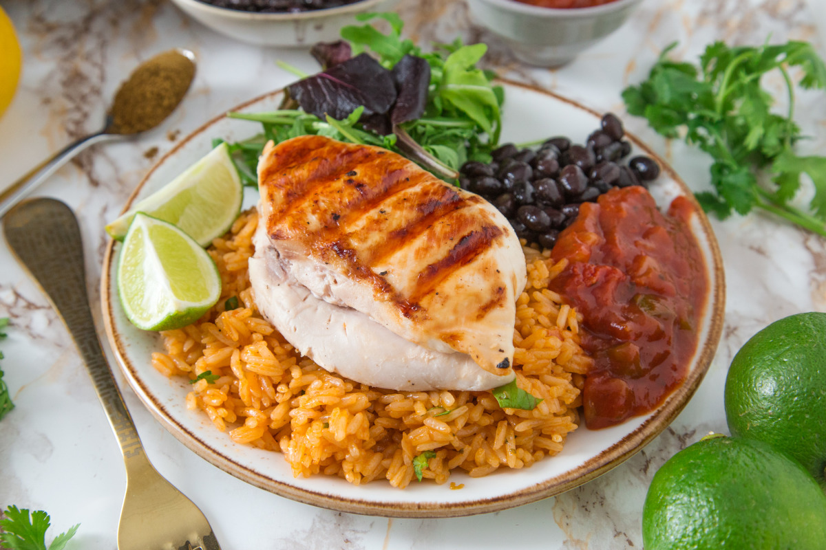 Chili's Margarita Grilled Chicken and Belinda's Mexican Rice Recipe ...