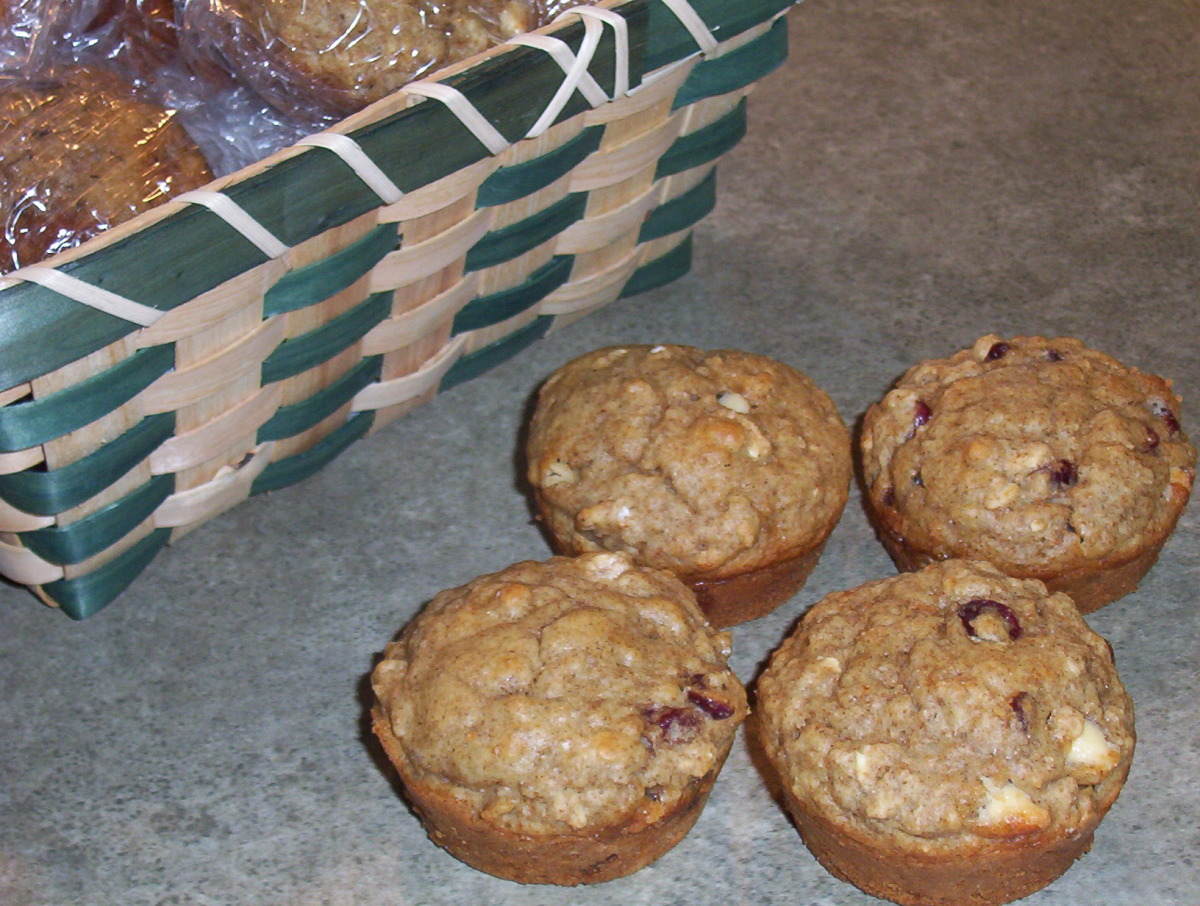 Rye Oat Muffins With Cranberries image