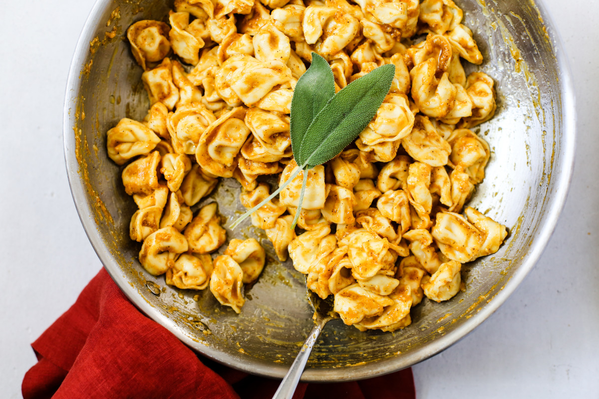 Tortellini With Pumpkin Sage Butter Recipe Food Com