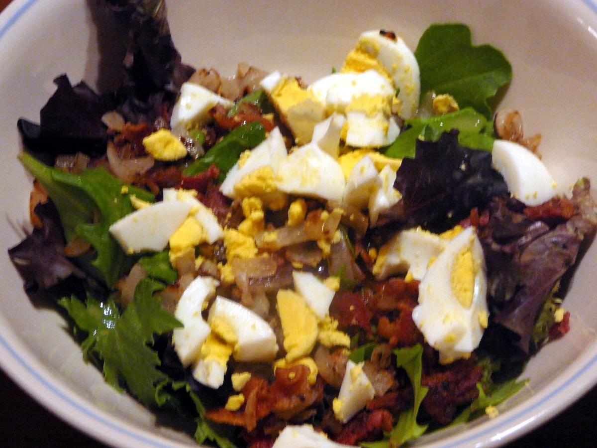 Warm Bacon Dressing for Spinach Salad_image