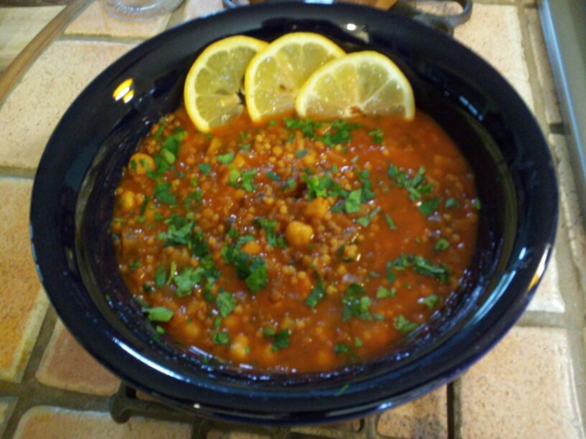 Moroccan Lentil And Chickpea Soup Recipe Food Com