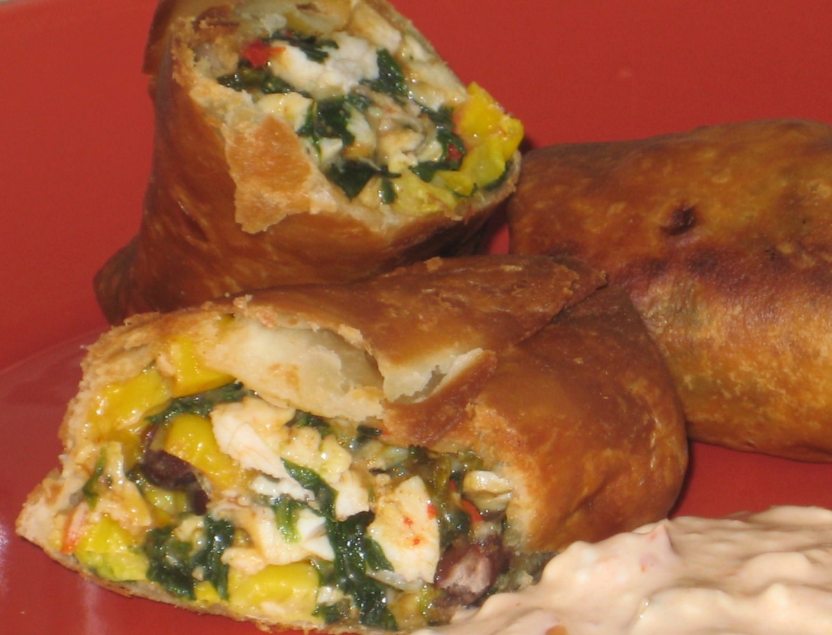 Southwestern Egg Rolls (Baked or Fried) + How to Freeze
