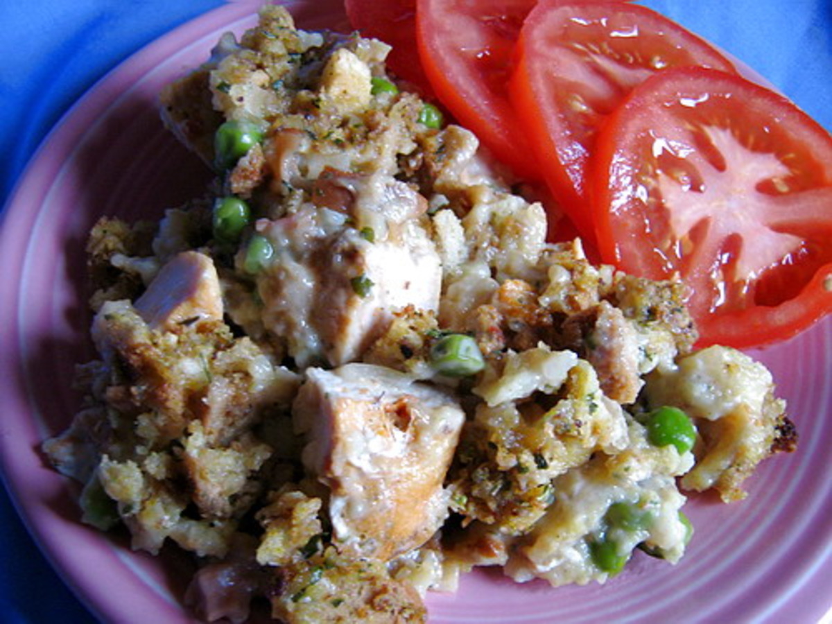 Chicken Stuffing Casserole