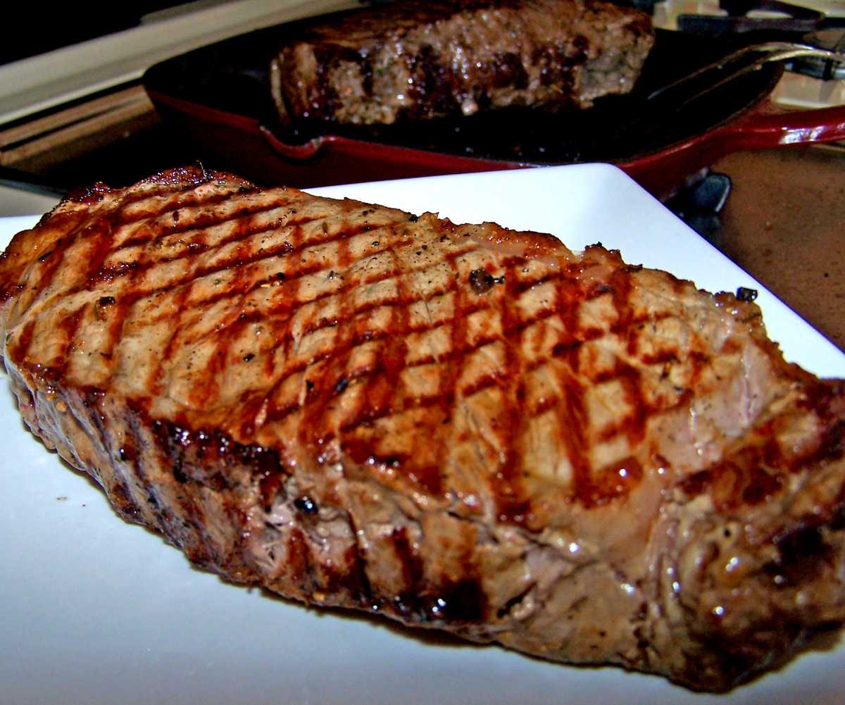 Ribeye Steaks on the Chefman Electric Smokeless Indoor Grill 