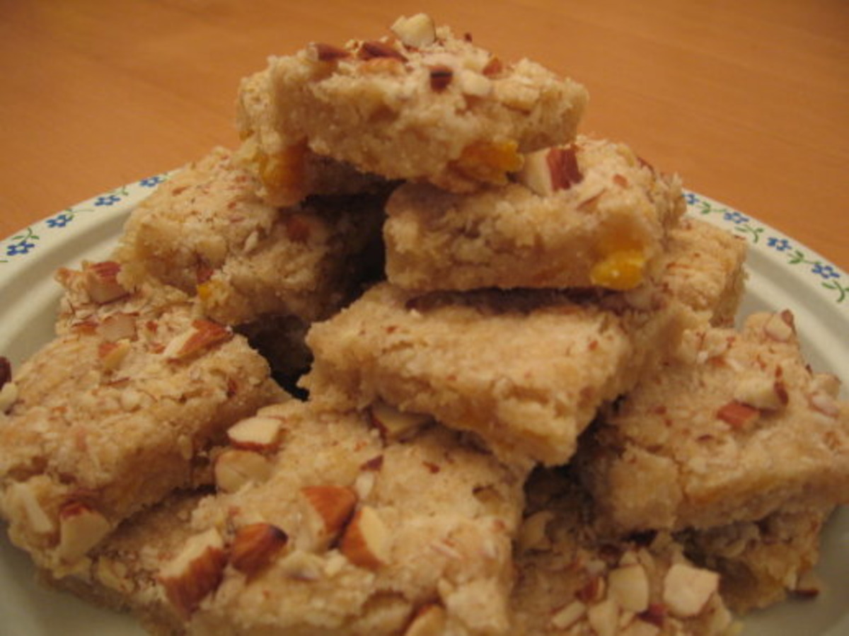 Double Ginger Mango Shortbread