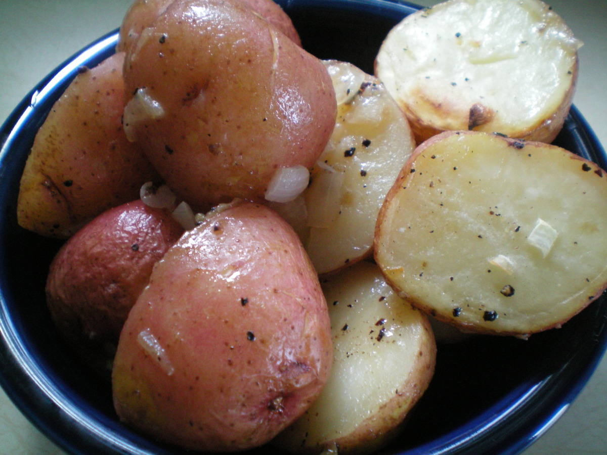 Roasted New Potatoes With Red Onions Recipe