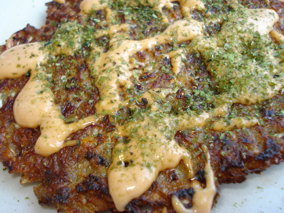 Japanese Vegetable Pancakes (Okonomiyaki)_image