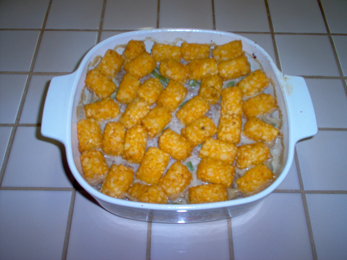 Hamburger & Tots Green Bean Casserole