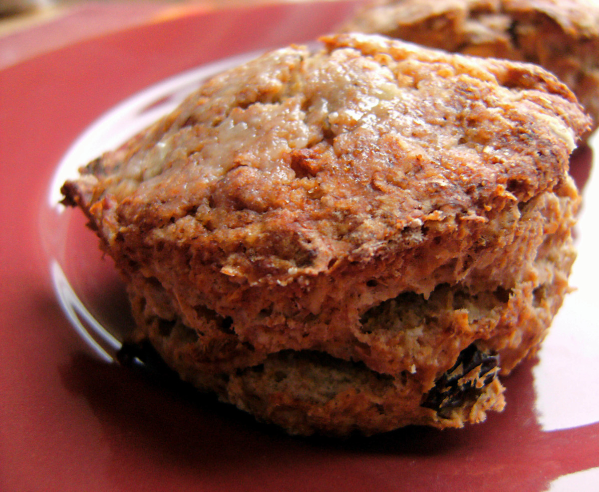 (Relatively) Healthy Oatmeal Scones image