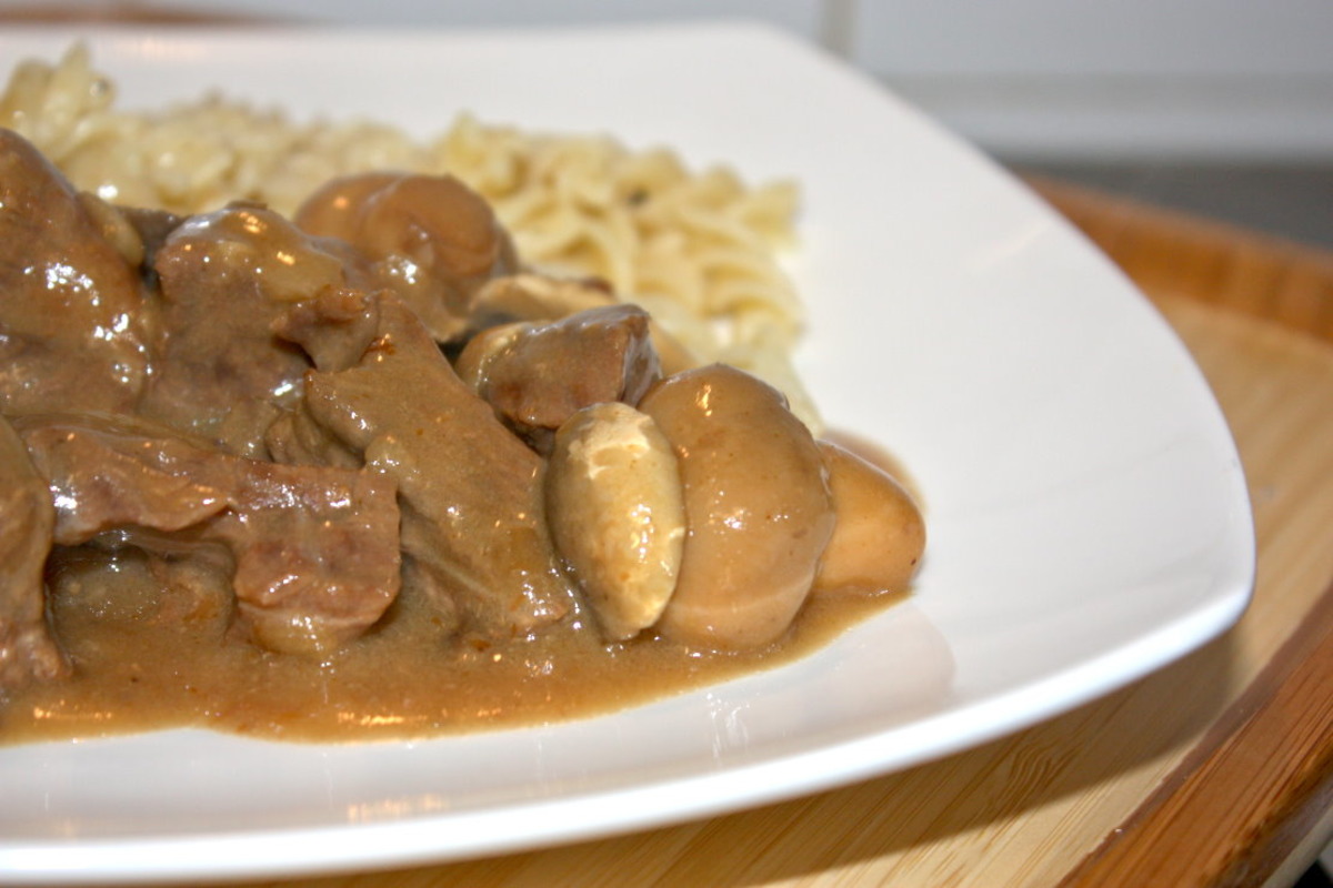 Crock Pot Beef & Mushrooms image