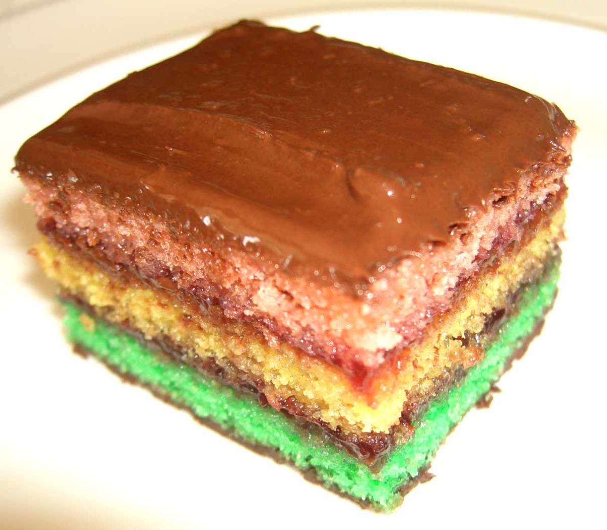 Italian Rainbow Cookie Cake - Joanne Eats Well With Others