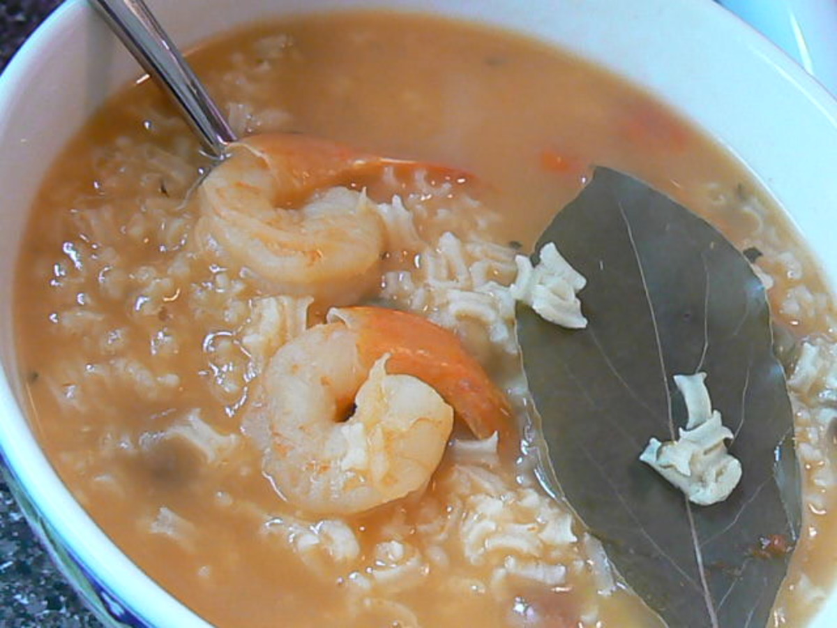 Asopao De Gandules Con Camarones